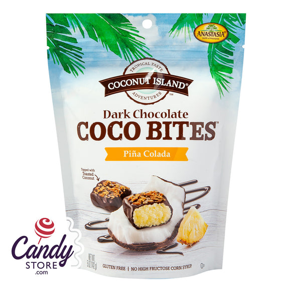 Coconut Island Coco Bites Pina Colada Pouch Anastasia - 6ct