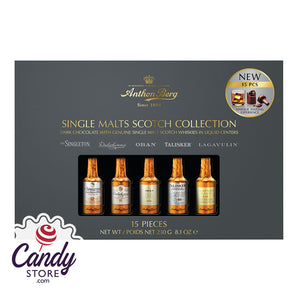 Single Malts Scotch Anthon Berg 15-Piece - 9ct