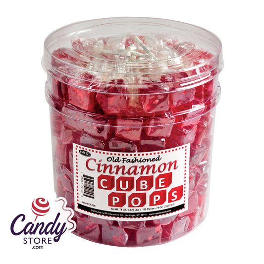 Fire Cube Cinnamon Suckers Tub - 100ct