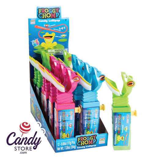 Froggy Chomp Candy Lollipop - 12ct