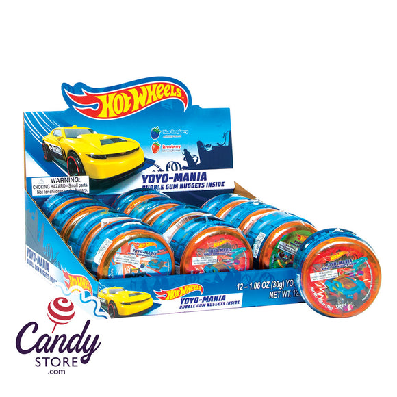 Hot Wheels Candy-Filled Yoyo Mania Yoyos - 12ct