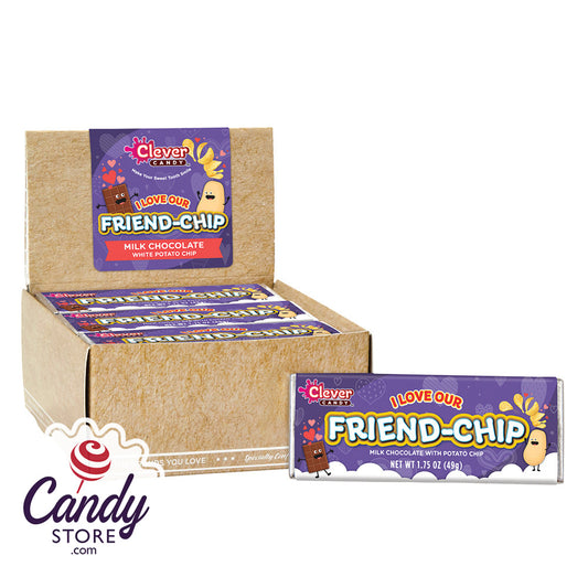 I Love Our Friend-Chip Milk Chocolate w Potato Chips Bars - 21ct