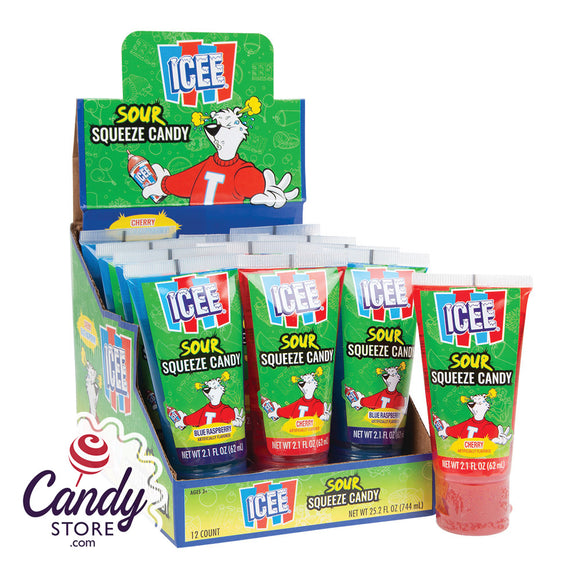 Icee Sour Squeeze Candy - 12ct Tubes