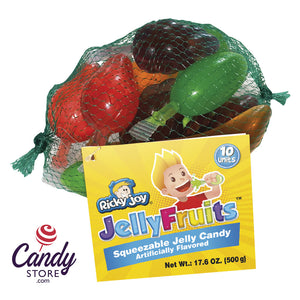 Ricky Joy Jelly Fruits 10-Piece - 24ct  Mesh Bags