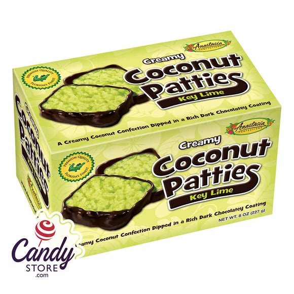 Key Lime Coconut Patties Box Anastasia - 12ct