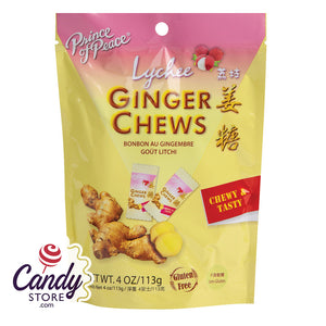 Lychee Ginger Prince Of Peace Chews - 12ct Pouches