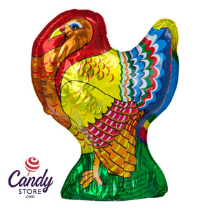 Milk Chocolate Solid Turkey 6oz Foiled Madelaine - 24ct