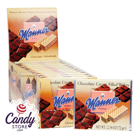 Manner Chocolate Cream-Filled Wafers - 12ct lsgibnasst.store