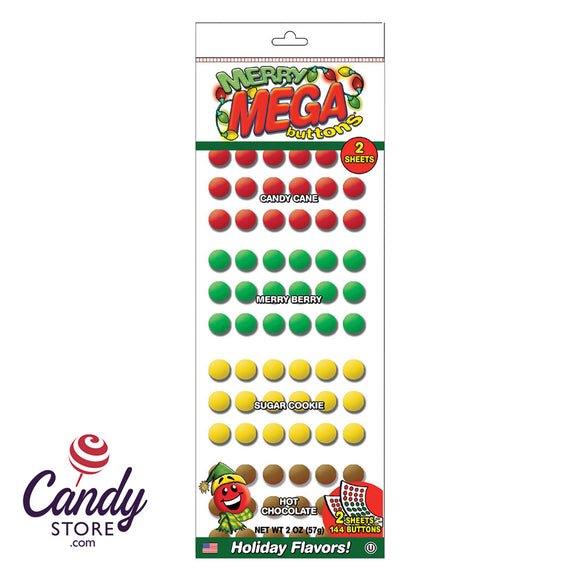 Merry Mega Buttons - 30ct Peg Bags