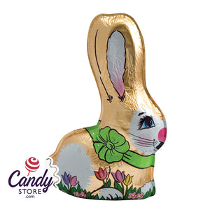 Milk Chocolate Foiled Semi Solid Rabbit Madelaine - 12ct