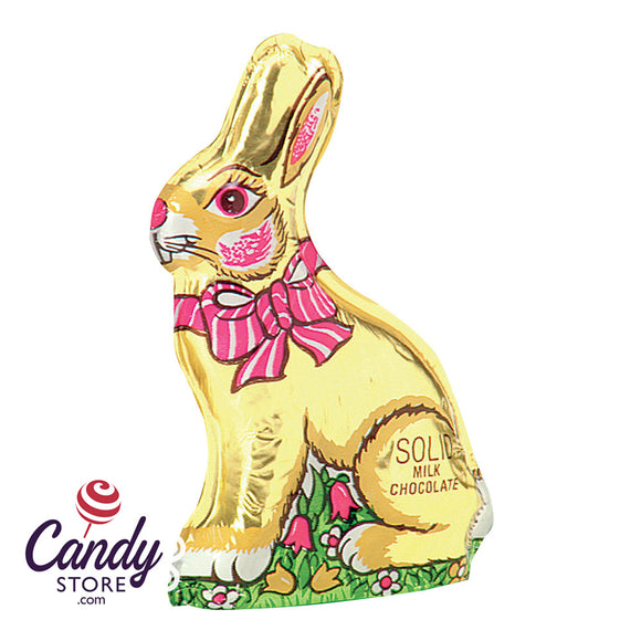 Milk Chocolate Foiled Sitting Rabbit Madelaine - 48ct