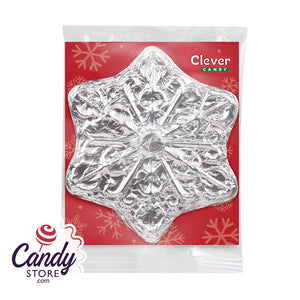 Milk Chocolate Foiled Snowflake - 18ct