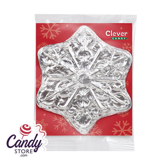 Milk Chocolate Foiled Snowflake - 18ct