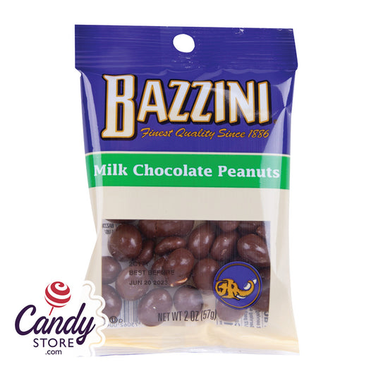 Milk Chocolate Peanuts Bazzini - 12ct Peg Bags