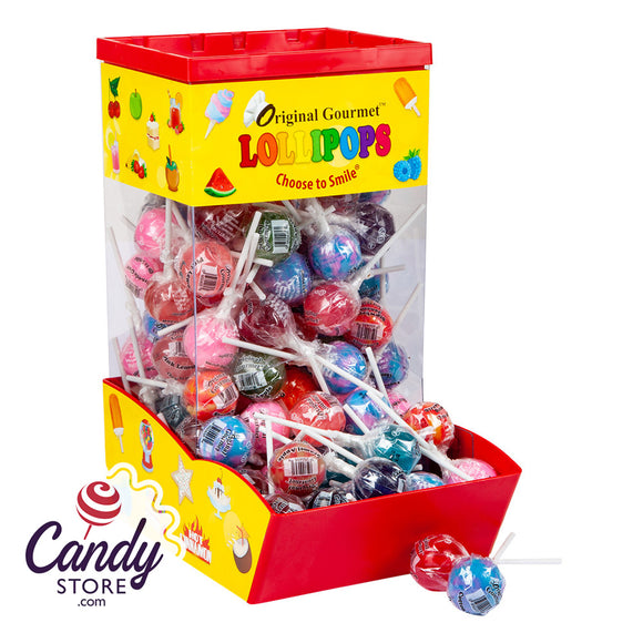 Original Gourmet Lollipops Counter Display - 120-Piece