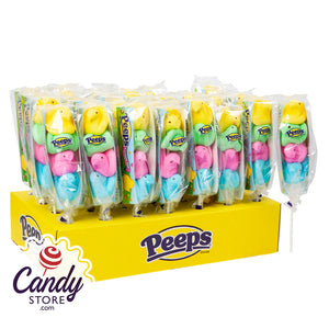 Peeps Chicks Rainbow Pops 4-Piece - 28ct