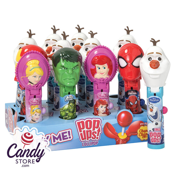 Pop Ups Frozen, Princess, Avengers Candy - 12ct