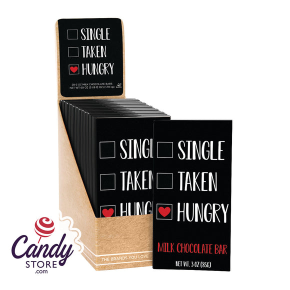 Single Taken Hungry Chococlate Bars - 20ct