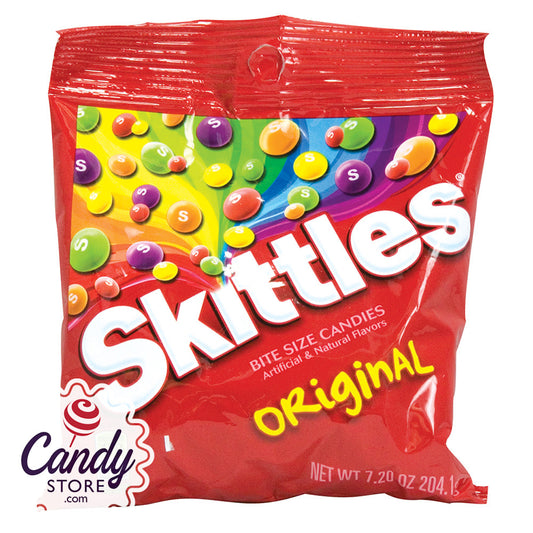 Skittles Candy Peg Bags - 12ct