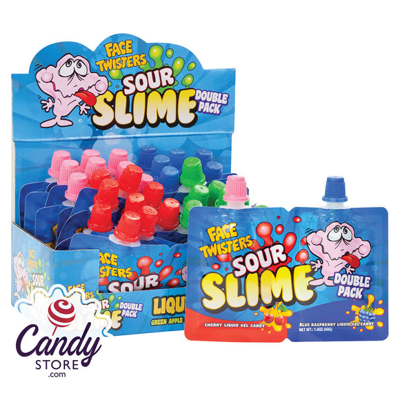 Face Twisters Sour Slime - 18ct Packets