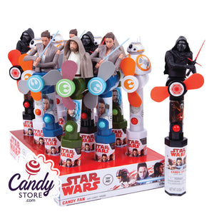 Star Wars Episode 8 Character Fan w Candy - 12ct