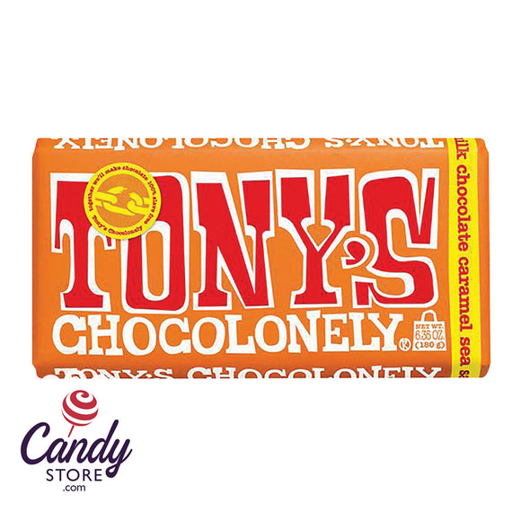 Tony's Chocolonely 32% Milk Chocolate Caramel Sea Salt Large - 15ct Bars