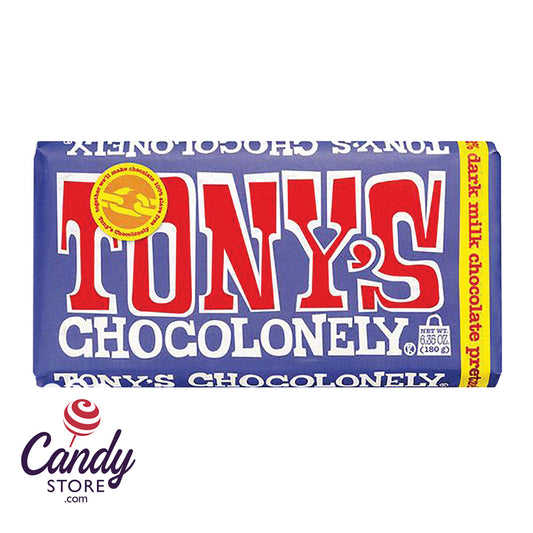 Tony's Chocolonely Dark Milk Chocolate Pretzel Toffee Large - 15ct Bars