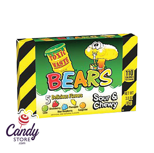 Toxic Waste Sour Gummy Bears - 12ct Boxes