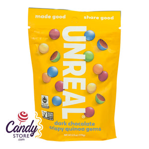 Unreal Dark Chocolate Crispy Quinoa Gems - 6ct