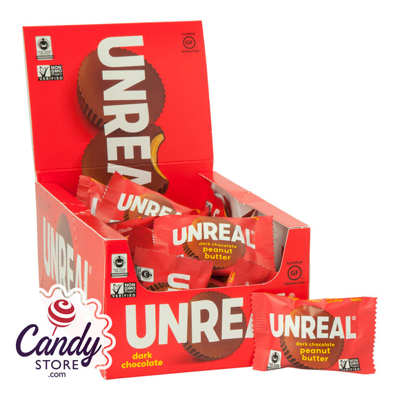 Unreal Dark Chocolate Peanut Butter Cups - 40ct