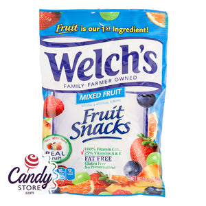 Welch's Mixed Fruit Fruit Snacks - 12ct Peg Bags